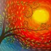 Abstract Autumn Tree Paint By Numbers