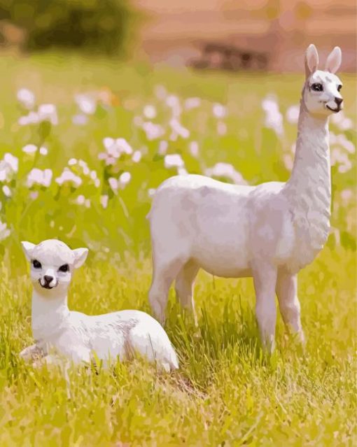 Baby Llamas Paint By Numbers