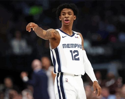 Basketball Player Ja Morant Paint By Numbers