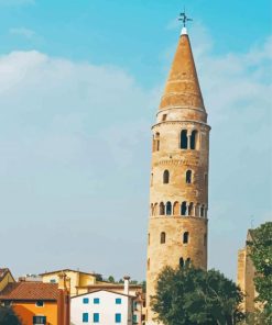 Bell Tower In Caorle Paint By Numbers