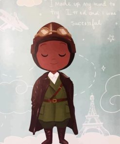 Bessie Coleman Art Paint By Numbers