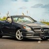 Black Mercedes Benz SLK Paint By Numbers