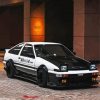 Black And White Ae86 Sprinter Trueno Paint By Numbers