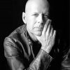 Black And White American Actor Bruce Willis Paint By Numbers