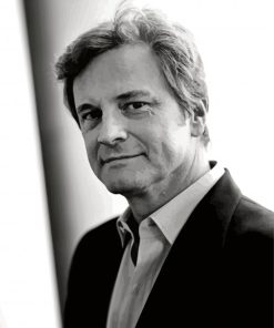 Black And White Colin Firth Paint By Numbers