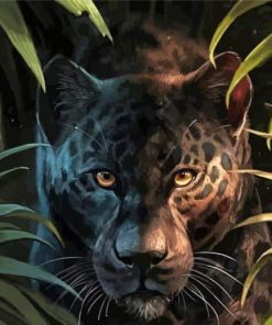 Black Jaguar Art Paint By Numbers