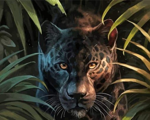 Black Jaguar Art Paint By Numbers