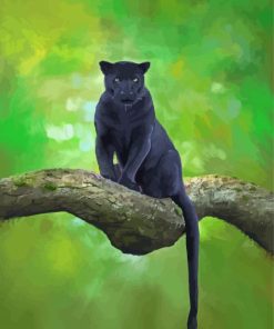 Black Jaguar Paint By Numbers