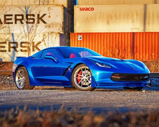 C7 Corvette Car Paint By Numbers