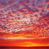 California Pink Sunset Seascape Paint By Numbers