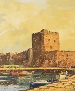 Carrickfergus Castle Art Paint By Numbers