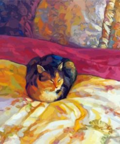 Cat Bed Paint By Numbers