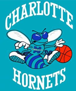 Charlotte Hornets Team Logo Art Paint By Numbers