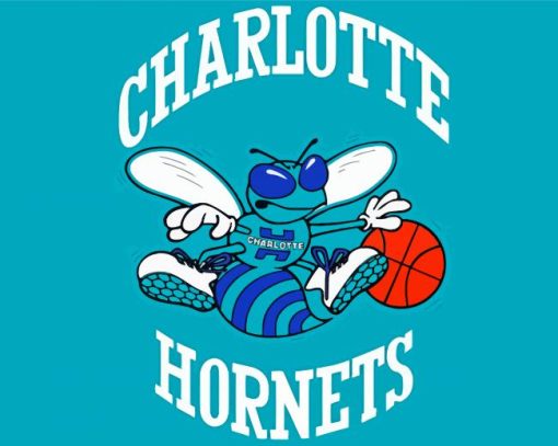 Charlotte Hornets Team Logo Art Paint By Numbers