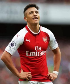 Chilean Football Player Alexis Sánchez Paint By Numbers