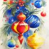 Christmas Baubles Art Paint By Numbers