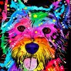 Colourful Westie Dog Paint By Numbers