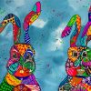 Colourful Hares Paint By Numbers