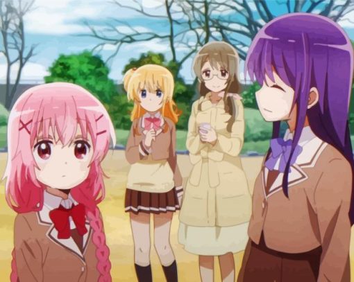 Comic Girls Anime Characters Paint By Numbers