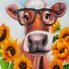 Cow Sunflower Paint By Numbers