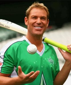 Cricket Player Shane Warne Paint By Numbers