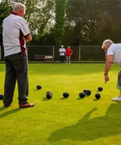 Crown Green Bowls Players Paint By Numbers