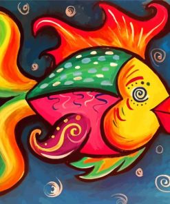 Colorful Fish Paint By Numbers