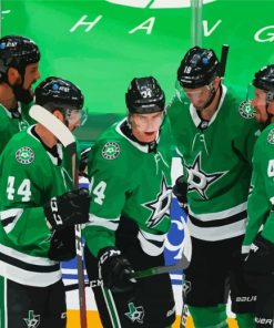 Dallas Stars Hockey Players Paint By Numbers