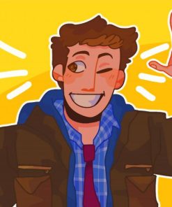 Detective Jake Peralta Character Art Paint By Numbers