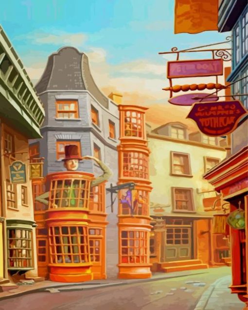 Diagon Alley Paint By Numbers