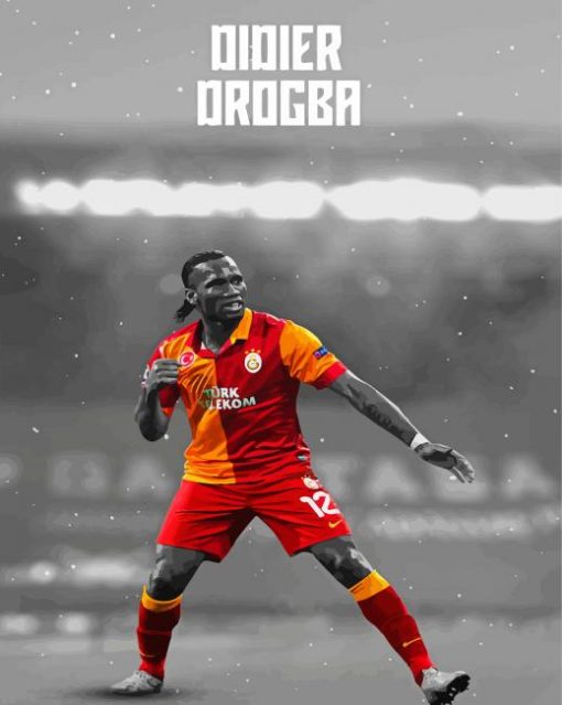 Didier Drogba Player Paint By Numbers