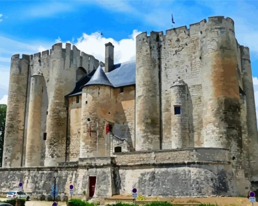 Donjon De Niort France Paint By Numbers