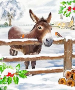 Donkey And Robins Paint By Numbers