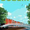 River Liffey Dublin Poster Paint By Numbers