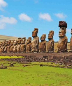 Easter Island Paint By Numbers