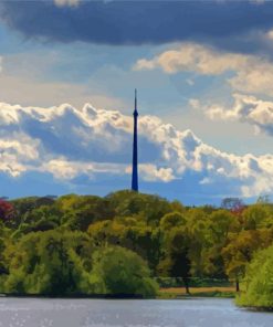 Emley Moor Tower In Yorkshire Paint By Numbers