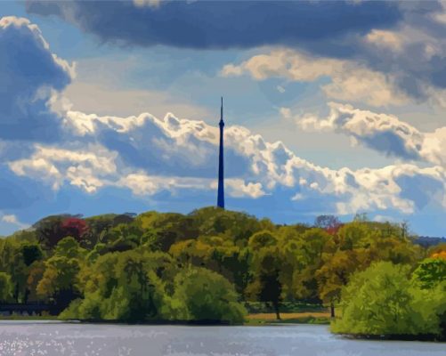 Emley Moor Tower In Yorkshire Paint By Numbers