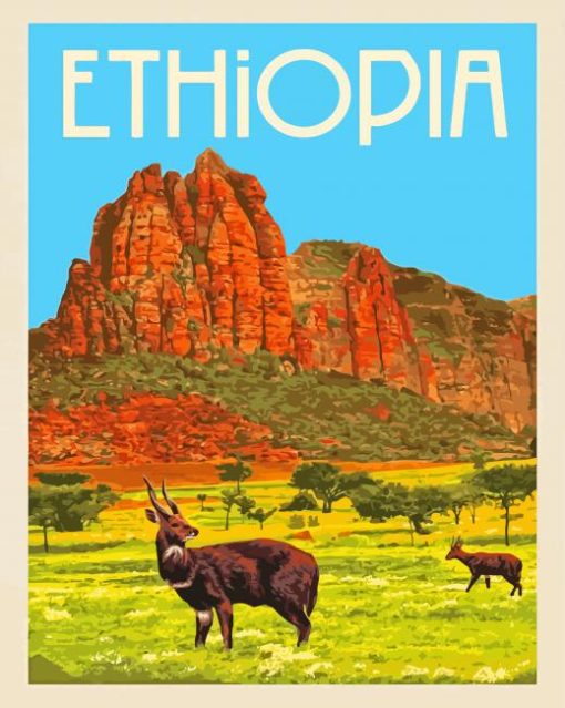 Ethiopia Poster Paint By Numbers