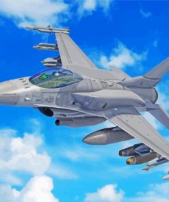 F 16 Fighting Falcon Paint By Numbers