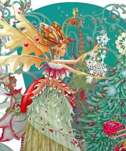 Fantasy Christmas Fairy Paint By Numbers