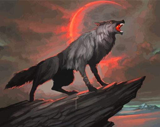 Fenris Wolf Paint By Numbers