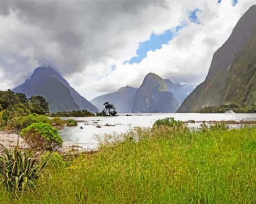 Fiordland Landscape Paint By Numbers