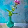 Flowers In Turquoise Vase Paint By Numbers