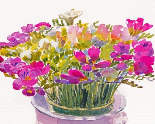 Freesia Flowers Paint By Numbers