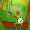 Frog Banjo Player Paint By Numbers