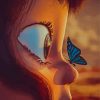 Girl Butterfly Animation Paint By Numbers