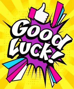 Good Luck Quote Pop Art Paint By Numbers