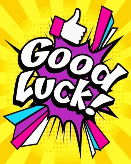 Good Luck Quote Pop Art Paint By Numbers