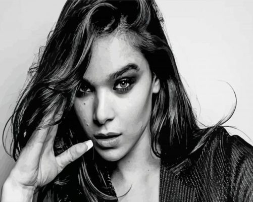 Hailee Steinfeld Black And White Paint By Numbers