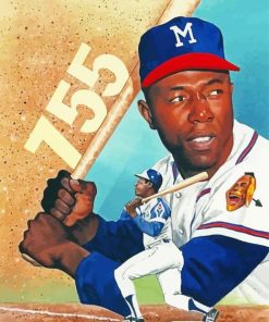 Hank Aaron Art Paint By Numbers